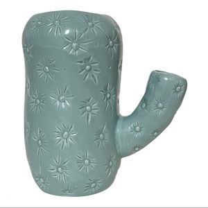 Light Blue Ceramic Cactus Home Decor